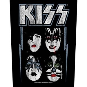 Kiss - Faces Back Patch i gruppen MERCHANDISE / Merch / Hårdrock hos Bengans Skivbutik AB (5538055)