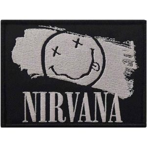 Nirvana - Smiley Paint Woven Patch i gruppen MERCHANDISE hos Bengans Skivbutik AB (5538223)