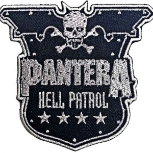 Pantera - Hell Patrol Woven Patch i gruppen MERCHANDISE hos Bengans Skivbutik AB (5538245)