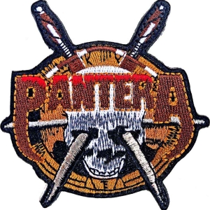 Pantera - Skull Knives Woven Patch i gruppen MERCHANDISE hos Bengans Skivbutik AB (5538249)