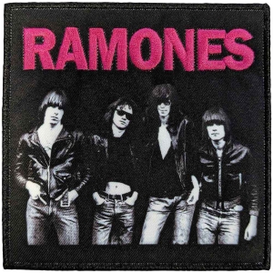 Ramones - Band Photo Printed Patch i gruppen MERCHANDISE hos Bengans Skivbutik AB (5538337)