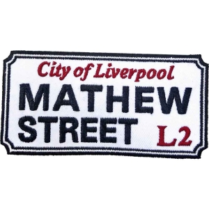 Rock Off - Mathew Street Liverpool Sign Woven Patch i gruppen ÖVRIGT / MK Test 7 hos Bengans Skivbutik AB (5538346)