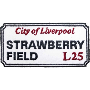 Rock Off - Strawberry Field Liverpool Sign Woven Pa i gruppen ÖVRIGT / MK Test 7 hos Bengans Skivbutik AB (5538348)
