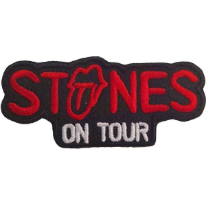 Rolling Stones - On Tour Woven Patch i gruppen MERCHANDISE hos Bengans Skivbutik AB (5538358)