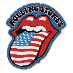 Rolling Stones - Us Tongue Standard Patch i gruppen MERCHANDISE hos Bengans Skivbutik AB (5538375)