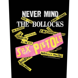 Sex Pistols - Never Mind Album Tracks Black Back Patch i gruppen MERCHANDISE hos Bengans Skivbutik AB (5538407)