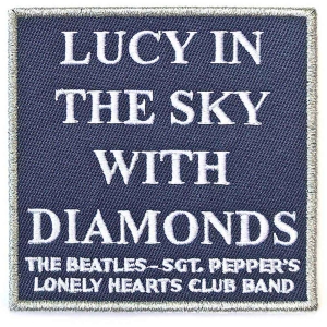 The Beatles - Lucy In The Sky... Woven Patch i gruppen MERCHANDISE / Merch / Pop-Rock hos Bengans Skivbutik AB (5538507)