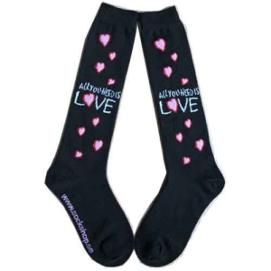 The Beatles - All You Need Is Love Lady Bl Knee Socks i gruppen MERCHANDISE / Merch / Pop-Rock hos Bengans Skivbutik AB (5538792)