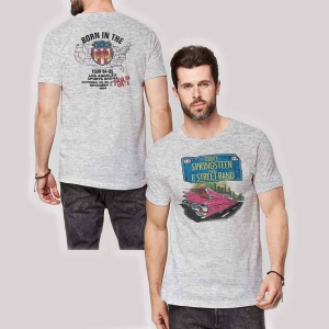 Bruce Springsteen - Pink Cadillac Uni Grey    S i gruppen MERCHANDISE / T-shirt / Pop-Rock hos Bengans Skivbutik AB (5540638r)