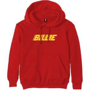 Billie Eilish - Racer Logo Fp Uni Red Hood:  S i gruppen MERCHANDISE / Hoodies / Pop-Rock hos Bengans Skivbutik AB (5541007r)