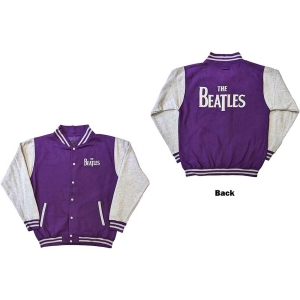 The Beatles - Drop T Logo Uni Purp/Grey Vj:  i gruppen MERCHANDISE / Merch / Pop-Rock hos Bengans Skivbutik AB (5541232r)