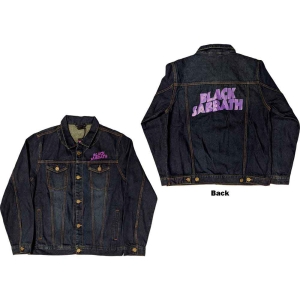 Black Sabbath - Wavy Logo Uni Denim Jacket: i gruppen MERCHANDISE / Merch / Hårdrock hos Bengans Skivbutik AB (5541236r)