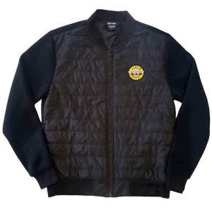 Guns N Roses - Classic Logo Uni Bl Quilted Jacket:  i gruppen MERCHANDISE / Merch / Hårdrock hos Bengans Skivbutik AB (5541240r)