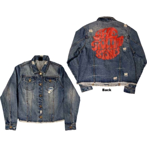 Rolling Stones - Script Lady Lht Denim Jacket:  i gruppen MERCHANDISE / Merch / Pop-Rock hos Bengans Skivbutik AB (5541256r)