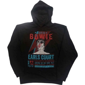 David Bowie - Earls Court '73 Uni Bl Eco Hood: S i gruppen MERCHANDISE / Hoodies / Pop-Rock hos Bengans Skivbutik AB (5541394r)