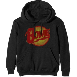 David Bowie - Vtge Diamond Dogs Logo Uni Bl Hood: S i gruppen MERCHANDISE / Hoodies / Pop-Rock hos Bengans Skivbutik AB (5541396r)