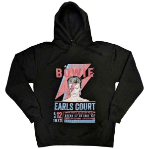 David Bowie - Earls Court '73 Uni Bl Hood: S i gruppen MERCHANDISE / Hoodies / Pop-Rock hos Bengans Skivbutik AB (5541399r)