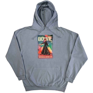 David Bowie - Moonage 11 Fade Uni Lht Blue Hood: S i gruppen MERCHANDISE / Hoodies / Pop-Rock hos Bengans Skivbutik AB (5541408r)
