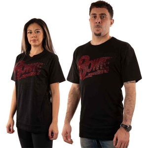 David Bowie - Logo Diamante Uni Bl S i gruppen MERCHANDISE / T-shirt / Pop-Rock hos Bengans Skivbutik AB (5541413r)