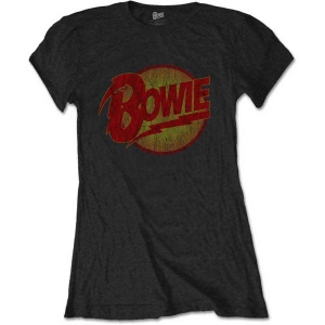David Bowie - Vtge Diamond Dogs Logo Lady Bl S i gruppen MERCHANDISE / T-shirt / Pop-Rock hos Bengans Skivbutik AB (5541414r)