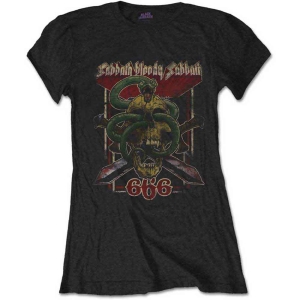 Black Sabbath - Bloody Sabbath 666 Lady Bl S i gruppen MERCHANDISE / T-shirt / Hårdrock hos Bengans Skivbutik AB (5541511r)