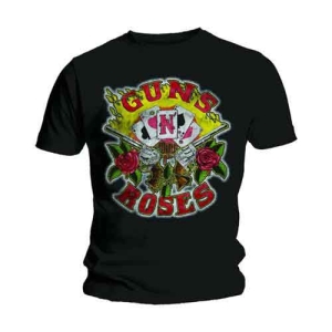 Guns N Roses - Cards Uni Bl i gruppen MERCHANDISE / T-shirt / Hårdrock hos Bengans Skivbutik AB (5541659)