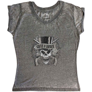 Guns N Roses - Faded Skull Bo Lady Char    S i gruppen MERCHANDISE / T-shirt / Hårdrock hos Bengans Skivbutik AB (5542202r)