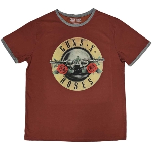 Guns N Roses - Classic Logo Ringer Uni Red S i gruppen MERCHANDISE / T-shirt / Hårdrock hos Bengans Skivbutik AB (5542210r)