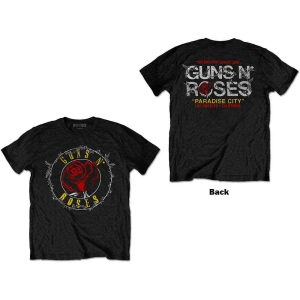 Guns N Roses - Rose Circle Paradise City Uni Bl    S i gruppen MERCHANDISE / T-shirt / Hårdrock hos Bengans Skivbutik AB (5542239r)