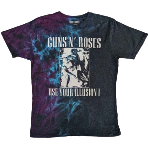 Guns N Roses - Uyi Monochrome Uni Blue Dip-Dye S i gruppen MERCHANDISE / T-shirt / Hårdrock hos Bengans Skivbutik AB (5542241r)