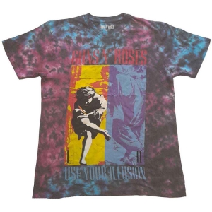 Guns N Roses - Use Your Illusion Uni Blue Dip-Dye    S i gruppen MERCHANDISE / T-shirt / Hårdrock hos Bengans Skivbutik AB (5542242r)