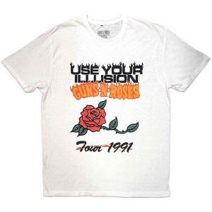 Guns N Roses - Uyi Tour 1991 Uni Wht    S i gruppen MERCHANDISE / T-shirt / Hårdrock hos Bengans Skivbutik AB (5542254r)