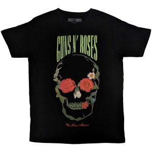 Guns N Roses - Rose Skull Uni Bl S i gruppen MERCHANDISE / T-shirt / Hårdrock hos Bengans Skivbutik AB (5542255r)