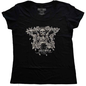 Guns N Roses - Skeleton Guns Lady Bl S i gruppen MERCHANDISE / T-shirt / Hårdrock hos Bengans Skivbutik AB (5542268r)