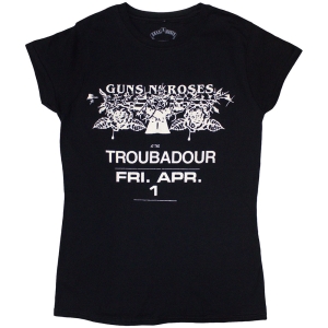Guns N Roses - Troubadour Flyer Lady Bl S i gruppen MERCHANDISE / T-shirt / Hårdrock hos Bengans Skivbutik AB (5542273r)