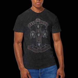 Guns N Roses - Monochrome Cross Uni Bl Dip-Dye S i gruppen MERCHANDISE / T-shirt / Hårdrock hos Bengans Skivbutik AB (5542311r)