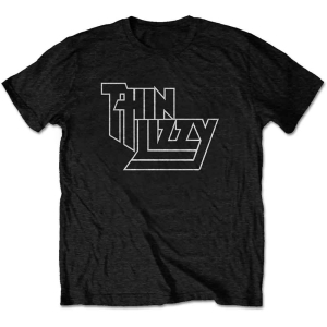 Thin Lizzy - Logo Uni Bl T-Shirt i gruppen MERCHANDISE / T-shirt / Hårdrock,Pop-Rock hos Bengans Skivbutik AB (5542567r)