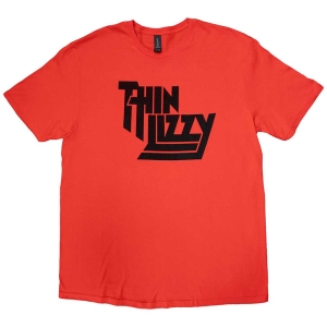 Thin Lizzy - Logo Uni Red T-Shirt i gruppen MERCHANDISE / T-shirt / Nyheter / Hårdrock hos Bengans Skivbutik AB (5542568r)