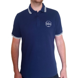 The Beatles - Drum Logo Uni Navy Piké:  i gruppen MERCHANDISE / T-shirt / Pop-Rock hos Bengans Skivbutik AB (5542812r)