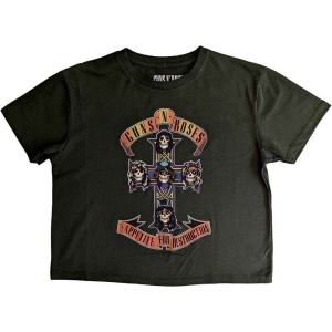 Guns N Roses - Appetite For Destruction Lady Green Crop i gruppen MERCHANDISE / T-shirt / Hårdrock hos Bengans Skivbutik AB (5543159r)