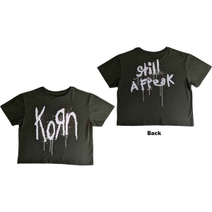 Korn - Still A Freak Lady Green Crop Top: i gruppen MERCHANDISE / T-shirt / Hårdrock hos Bengans Skivbutik AB (5543167r)