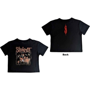 Slipknot - Band Frame Lady Bl Crop Top: i gruppen MERCHANDISE / T-shirt / Hårdrock hos Bengans Skivbutik AB (5543183r)