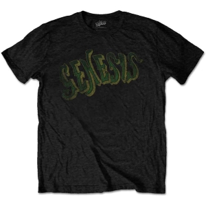Genesis - Vintage Logo - Green Uni Bl 2Xl i gruppen MERCHANDISE / T-shirt / Pop-Rock hos Bengans Skivbutik AB (5543334)