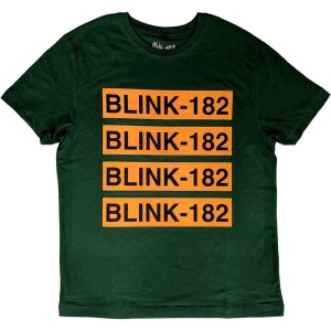 Blink-182 - Logo Repeat Uni Green i gruppen MERCHANDISE / T-shirt / Pop-Rock hos Bengans Skivbutik AB (5543878r)