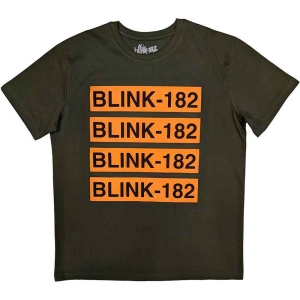 Blink-182 - Logo Repeat Uni Green  i gruppen MERCHANDISE / T-shirt / Pop-Rock hos Bengans Skivbutik AB (5543879r)