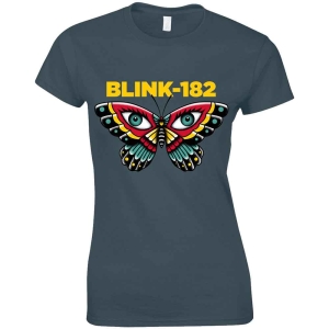 Blink-182 - Butterfly Lady Navy  i gruppen MERCHANDISE / T-shirt / Pop-Rock hos Bengans Skivbutik AB (5543886r)