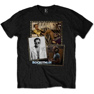 Elton John - Rocketman Montage Uni Bl  i gruppen MERCHANDISE / T-shirt / Pop-Rock hos Bengans Skivbutik AB (5543912r)