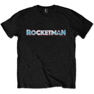 Elton John - Rocketman Movie Logo Uni Bl  i gruppen MERCHANDISE / T-shirt / Pop-Rock hos Bengans Skivbutik AB (5543917r)
