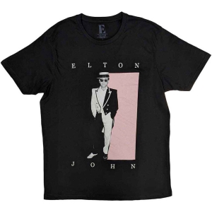 Elton John - Tux Photo Uni Bl  i gruppen MERCHANDISE / T-shirt / Pop-Rock hos Bengans Skivbutik AB (5543922r)