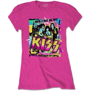 Kiss - Party Everyday Lady Pink i gruppen MERCHANDISE / T-shirt / Hårdrock hos Bengans Skivbutik AB (5544533)